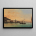 View of Ischia from the sea - Jean-Charles Joseph Rémond — framed artwork on a wall