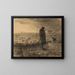 Der heimkehrende Hirte mit seiner Herde - Jean-François Millet — gerahmtes Bild an der Wand