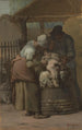 Die Schafschäler - Jean-François Millet — gerahmtes Bild an der Wand
