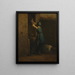 Donna al pozzo - Jean-François Millet — quadro incorniciato alla parete