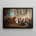 Der Krönung Esther - Jean-François de Troy — gerahmtes Bild an der Wand