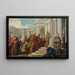 Il disprezzo di Mardocheo - Jean-François de Troy — quadro incorniciato alla parete