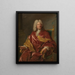 Portrait eines Mannes - Jean-François de Troy — gerahmtes Bild an der Wand