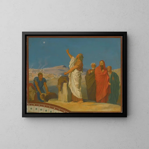Baalam profetizza che un astro sorgerà dal mezzo d'Israele - Jean-Hippolyte Flandrin — quadro incorniciato alla parete