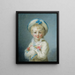 Ein Junge in Pierrot - Jean-Honoré Fragonard — gerahmtes Bild an der Wand
