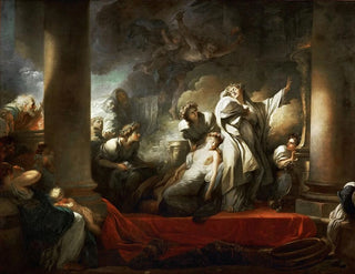 JeanHonor Fragonard - Coresus Sacrificing Himself To Save Callirhoe.webp