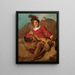 Jean-Claude Richard Abbé de Saint-Non nackt im spanischen Stil - Jean-Honoré Fragonard — gerahmtes Bild an der Wand