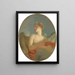 L'Amour wäre ein Gemälde von Marie Catherine Colombe 1751-1830 als Cupido - Jean-Honoré Fragonard — gerahmtes Bild an der Wand