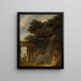 La Cascade - Jean-Honoré Fragonard — gerahmtes Bild an der Wand