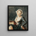 La Fille à la marmotte - Jean-Honoré Fragonard — framed artwork on a wall