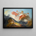 Die Göttin Aurora triumphiert über die Nacht - Jean-Honoré Fragonard — gerahmtes Bild an der Wand