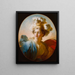 Die Göttin Minerva - Jean-Honoré Fragonard — gerahmtes Bild an der Wand