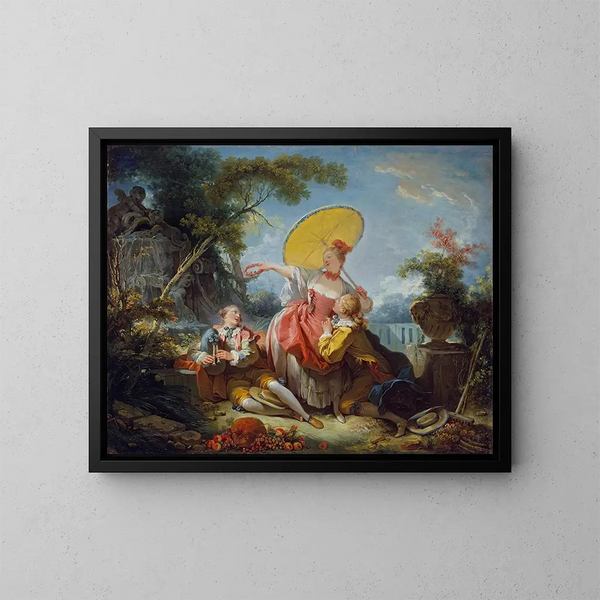 Le Concours musical - Jean-Honoré Fragonard — quadro incorniciato alla parete