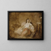 Junge Frau im Nachthemd in einem Interieur - Jean-Honoré Fragonard — gerahmtes Bild an der Wand