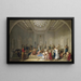 a female Turkish bath - Jean-Jacques-François Le Barbier — framed artwork on a wall