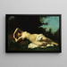 Una ninfa in un paesaggio boscoso - Jean-Jacques Henner — quadro incorniciato alla parete
