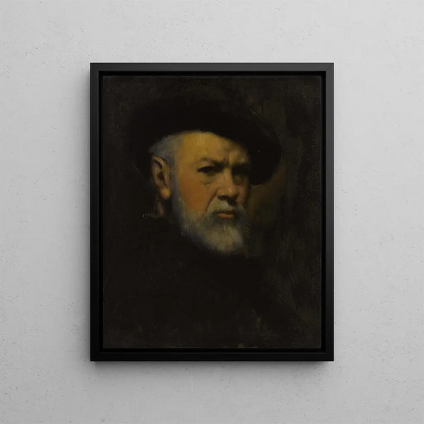 Autoritratto - Jean-Jacques Henner — quadro incorniciato alla parete