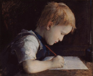 Il piccolo scrittore - Jean-Jacques Henner — vista dell’opera