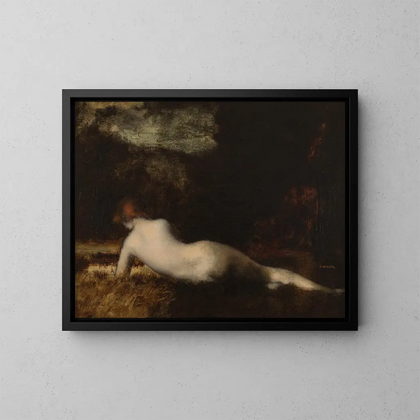 Nymphe allongée - Jean-Jacques Henner — quadro incorniciato alla parete