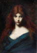Portrait d'une jeune fille aux cheveux roux - Jean-Jacques Henner — vista dell’opera