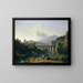 Paesaggio romano con viadotto - Jean-Joseph-Xavier Bidauld — quadro incorniciato alla parete