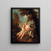 Adam und Eva im Paradies - Jean-Joseph Dumons — gerahmtes Bild an der Wand