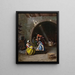 Almehs che giocano a dama - Jean-Léon Gérôme — quadro incorniciato alla parete