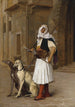 Arnaut und zwei Lévriers - Jean-Léon Gérôme — Ansicht des Kunstwerks
