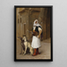 Arnaut und zwei Lévriers - Jean-Léon Gérôme — gerahmtes Bild an der Wand