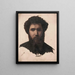 Kopf eines Bauern von vorne - Jean-Léon Gérôme — gerahmtes Bild an der Wand