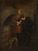 Louis XI von Frankreich, der den Kardinal Balue in seinem eisernen Käfig besucht - Jean-Léon Gérôme — Ansicht des Kunstwerks