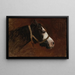 Profilo di un cavallo - Jean-Léon Gérôme — quadro incorniciato alla parete