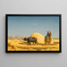 Die Getreideerntemaschinen in Ägypten - Jean-Léon Gérôme — gerahmtes Bild an der Wand