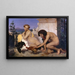 Junge Griechen bei einem Hahnkampf - Jean-Léon Gérôme — gerahmtes Bild an der Wand