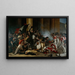 Prise des Louvre am 29. Juli 1830, Massaker an den Schweizer Gardisten - Jean-Louis Bézard — gerahmtes Bild an der Wand