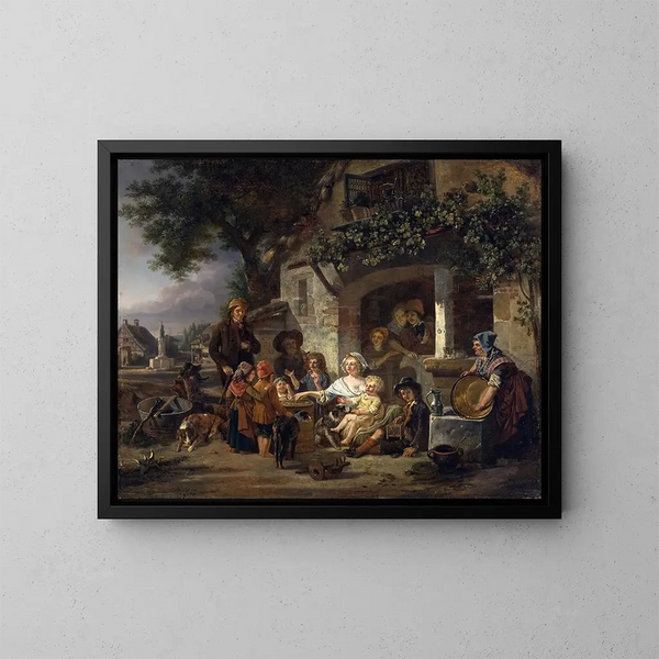 Der Gipfel - Jean-Louis Demarne — gerahmtes Bild an der Wand