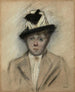 Frau mit Hut - Jean-Louis Forain — Ansicht des Kunstwerks