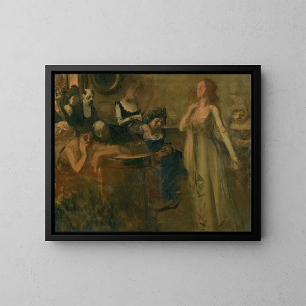 Das Rezital - Jean-Louis Forain — gerahmtes Bild an der Wand