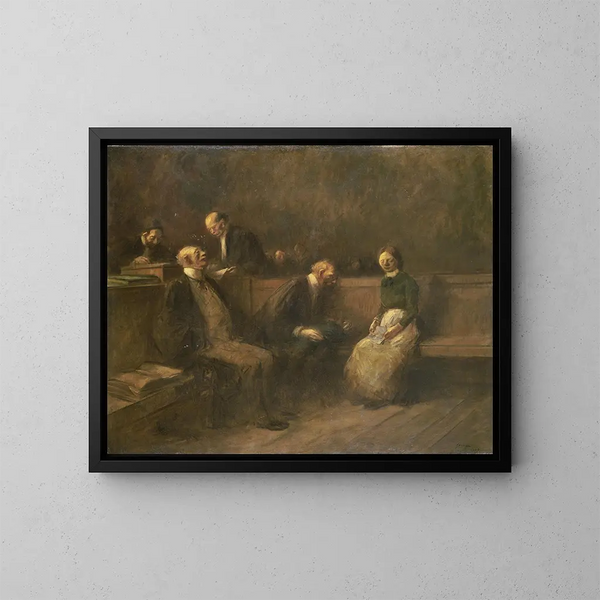 La Pétition - Jean-Louis Forain — gerahmtes Bild an der Wand