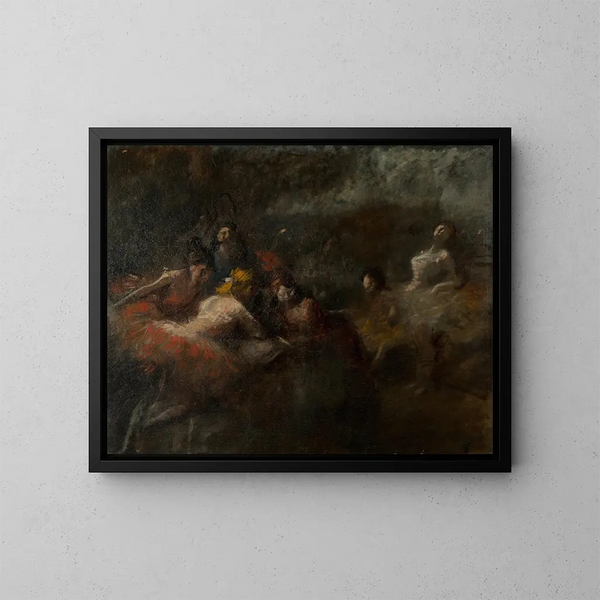 Die Tänzer - Jean-Louis Forain — gerahmtes Bild an der Wand