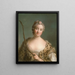 Charlotta Fredrika Sparre 1719-1795 later Countess Fersen - Jean-Marc Nattier — framed artwork on a wall