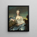 Madame Le Fèvre de Caumartin as Hebe - Jean-Marc Nattier — framed artwork on a wall