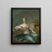 Die Herzogin von Chartres in der Rolle der Hebe - Jean-Marc Nattier — gerahmtes Bild an der Wand