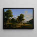 Landscape Painting, Greece site - Jean-Victor Bertin — framed artwork on a wall