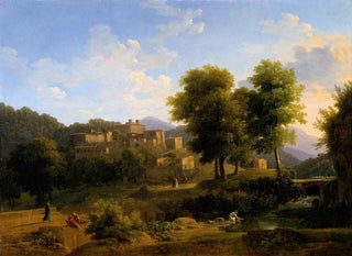 JeanVictor Bertin - View of a Town in the Sabine Hills.webp