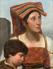 Donna e giovane ragazzo studio per l'infanzia di Sisto V - Jean-Victor Schnetz — vista dell’opera
