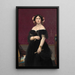 Madame Moitessier - Jean-Auguste-Dominique Ingres — gerahmtes Bild an der Wand