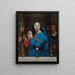 La Vierge adorant l'hostie - Jean-Auguste-Dominique Ingres — quadro incorniciato alla parete