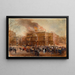 L'Incendie de la Comédie-Française le 8 mars 1900 - Jean Baptiste Edmond Allouard — framed artwork on a wall