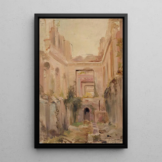 Jean Baptiste Edmond Allouard - Ruines du chteau de SaintCloud le vestibule.webp